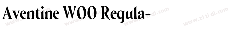 Aventine W00 Regula字体转换